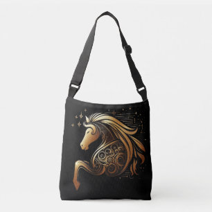 Steenbok Zodiac Gouden Paard Astrologie Crossbody Tas