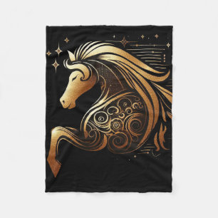 Steenbok Zodiac Gouden Paard Astrologie Fleece Deken