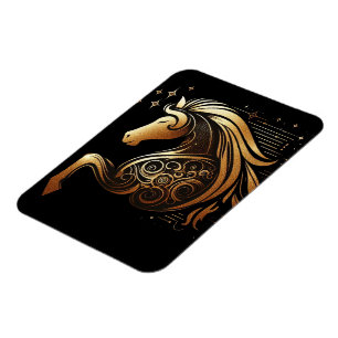 Steenbok Zodiac Gouden Paard Astrologie Magneet