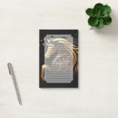 Steenbok Zodiac Gouden Paard Astrologie Post-it® Notes (Kantoor)
