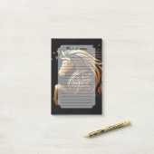 Steenbok Zodiac Gouden Paard Astrologie Post-it® Notes (Op bureau)