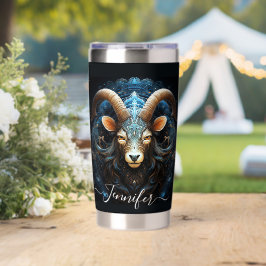 Steenbok Zodiac-kunst voor 22 december–19 januari Geïsoleerde Drinkbeker