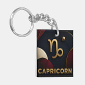 Steenbok Zodiac Luxe Hemel Astrologie Cadeau Sleutelhanger (Voorkant Links)