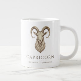 Steenbok Zodiac Persoonlijke Naam & Geboortedatum Grote Koffiekop