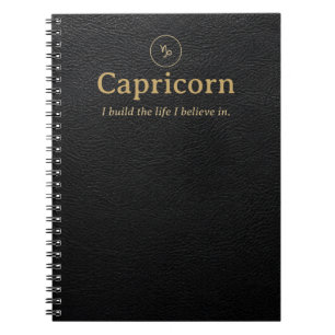 Steenbok Zodiac Spiraalschrift - Nepleer Notitieboek