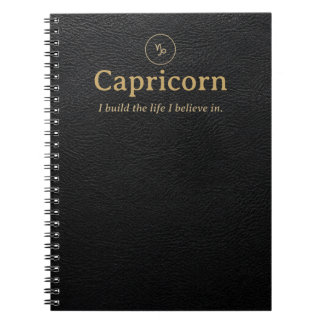 Steenbok Zodiac Spiraalschrift - Nepleer Notitieboek
