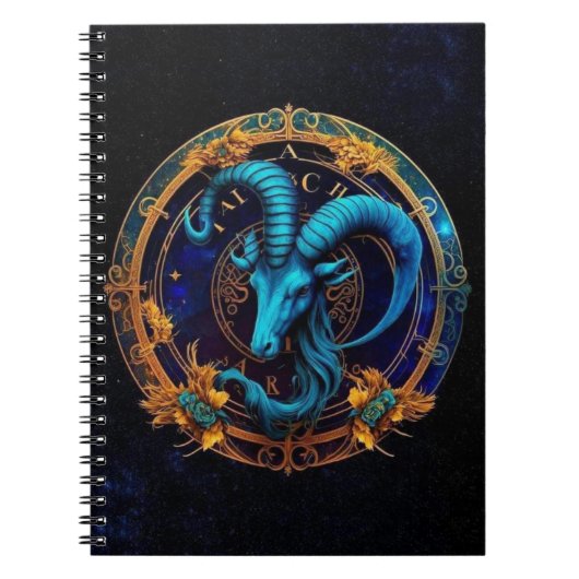 Steenbok Zodiac Spiral Notitieboek (Voorkant)