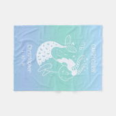 Steenbok Zodiac Sternaam Geboorte Datum Blauw Baby Fleece Deken (Voorkant (Horizontaal))