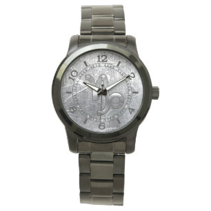 Steenbok Zodiac symbool industriële stijl wijzerpl Horloge