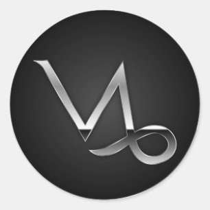 Steenbok - Zodiac Symbool Ronde Sticker