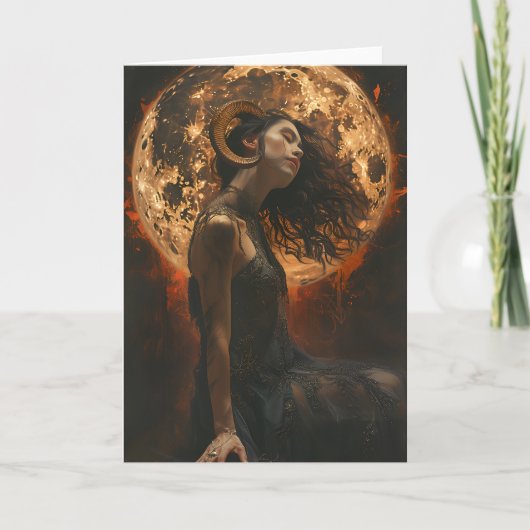 Steenbok Zodiac, Tarot, Astrologie, Verjaardag Kaa Notitiekaartje (Voorkant)