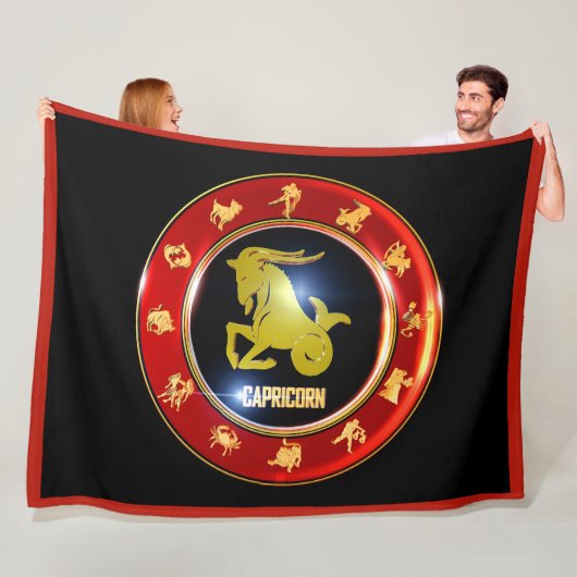 Steenbok Zodiac Teken Astrologie Fleece Deken (In situ)