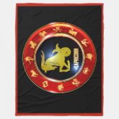 Steenbok Zodiac Teken Astrologie Fleece Deken (Voorkant)