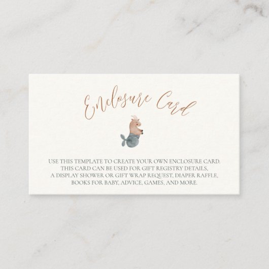 Steenbok Zodiac Teken Baby shower Behuizing Kaart (Voorkant)