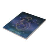 Steenbok Zodiac Teken Constellatie Decoratief Tegeltje (Zijkant)