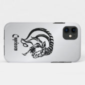 Steenbok Zodiac-teken en symbool Zilver Case-Mate iPhone Case (Achterkant (horizontaal))