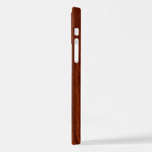 Steenbok Zodiac Teken in Mahonie Stijl iPhone Hoesje (Linkerkant)