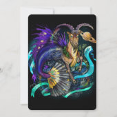 Steenbok Zodiac Teken Uitnodiging (Voorkant)