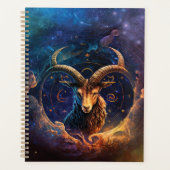 Steenbok Zodiac Teken Waterverf Ontwerp Planner (Voorkant)