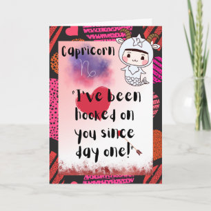 Steenbok Zodiac Valentijnsdag Persoonlijke Kaart 