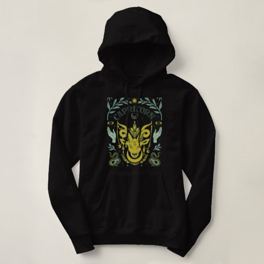 Steenbok Zodiac Verjaardag Gift Horoscoop Zodiac A Hoodie (Design voorkant)