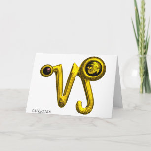 STEENBOK Zodiac Verjaardag Kaart