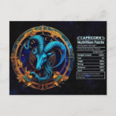 Steenbok Zodiac Verjaardagsansichtkaart Briefkaart (Voorkant)