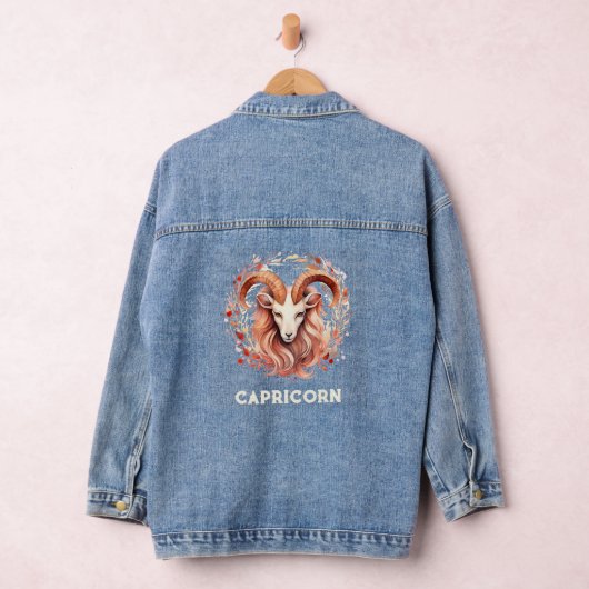 Steenbok Zodiac Vrouwen Denim Jas Jacket (Hangar)