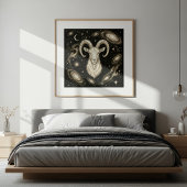 Steenbok Zodiacus Hemellichi Astrologie Poster