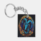 Steenbok Zodiak Sleutelhanger (Voorkant Links)