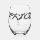 Steenbokreflectie Wijnglas Zonder Voet (Links)