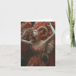 Steenboksteken, astrologie, dierenriem notitiekaartje