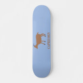 Steenbokster teken geit persoonlijk skateboard (Voorkant)