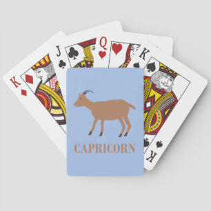 Steenbokster teken geit pokerkaarten