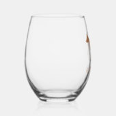 Steenbokster teken geit wijnglas zonder voet (Rechts)
