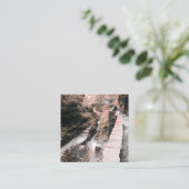 steenbrug droomt vierkante visitekaartje (Staand voorkant)