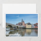 Steenbrug in Regensburg, Duitsland (Voorkant / Achterkant)