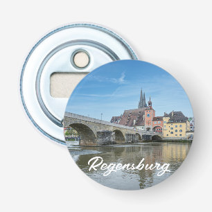 Steenbrug in Regensburg, Duitsland Button Flesopener