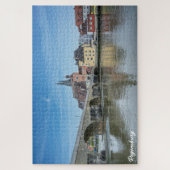 Steenbrug in Regensburg, Duitsland Legpuzzel (Verticaal)