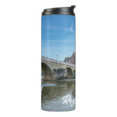 Steenbrug in Regensburg, Duitsland Thermosbeker (Gedraaid links)