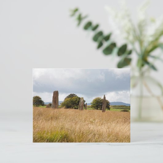 Steencirkel op het eiland Arran Briefkaart (Staand voorkant)