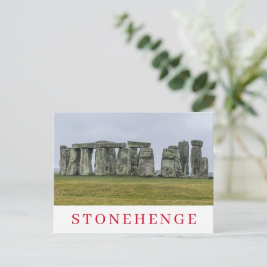 Steencirkel Stonehenge zicht ansichtkaart Briefkaart (Staand voorkant)