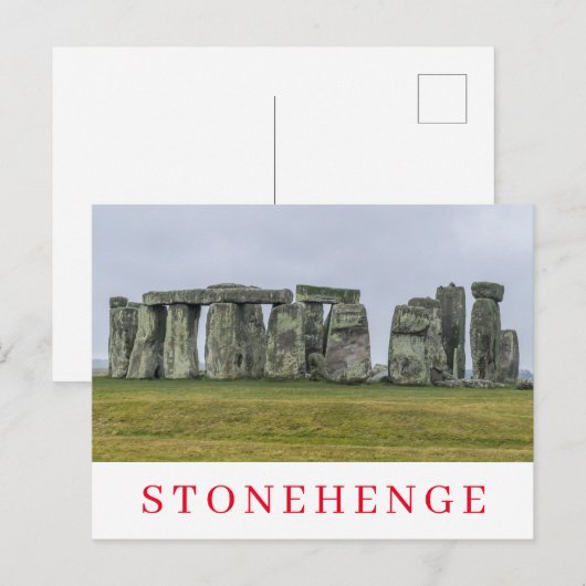 Steencirkel Stonehenge zicht ansichtkaart Briefkaart (Voorkant / Achterkant)
