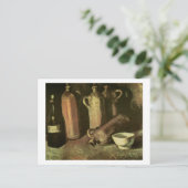 Steenflessen Flask & Cup Van Gogh Fine Art Briefkaart (Staand voorkant)