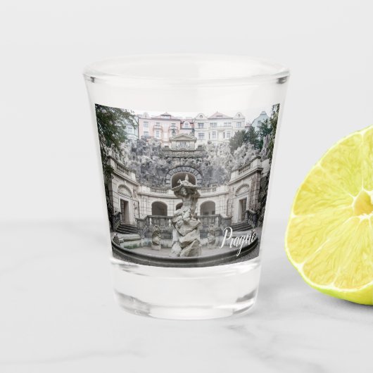 Steenfontein in Praag Shot Glas (Voorkant)