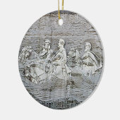 Steengebergte, steengebergte Georgia Keramisch Ornament (Links)