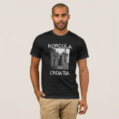 Steengebouwen in Korcula T-shirt (Voorkant volledig)