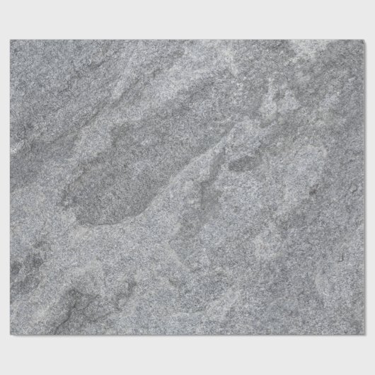Steengranietstructuur grijs steenhoudend aardewerk cadeaupapier (Vlak)