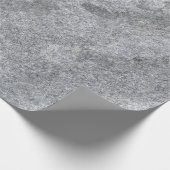 Steengranietstructuur grijs steenhoudend aardewerk cadeaupapier (Hoek)