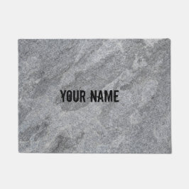 Steengranietstructuur grijs steenhoudend aardewerk deurmat